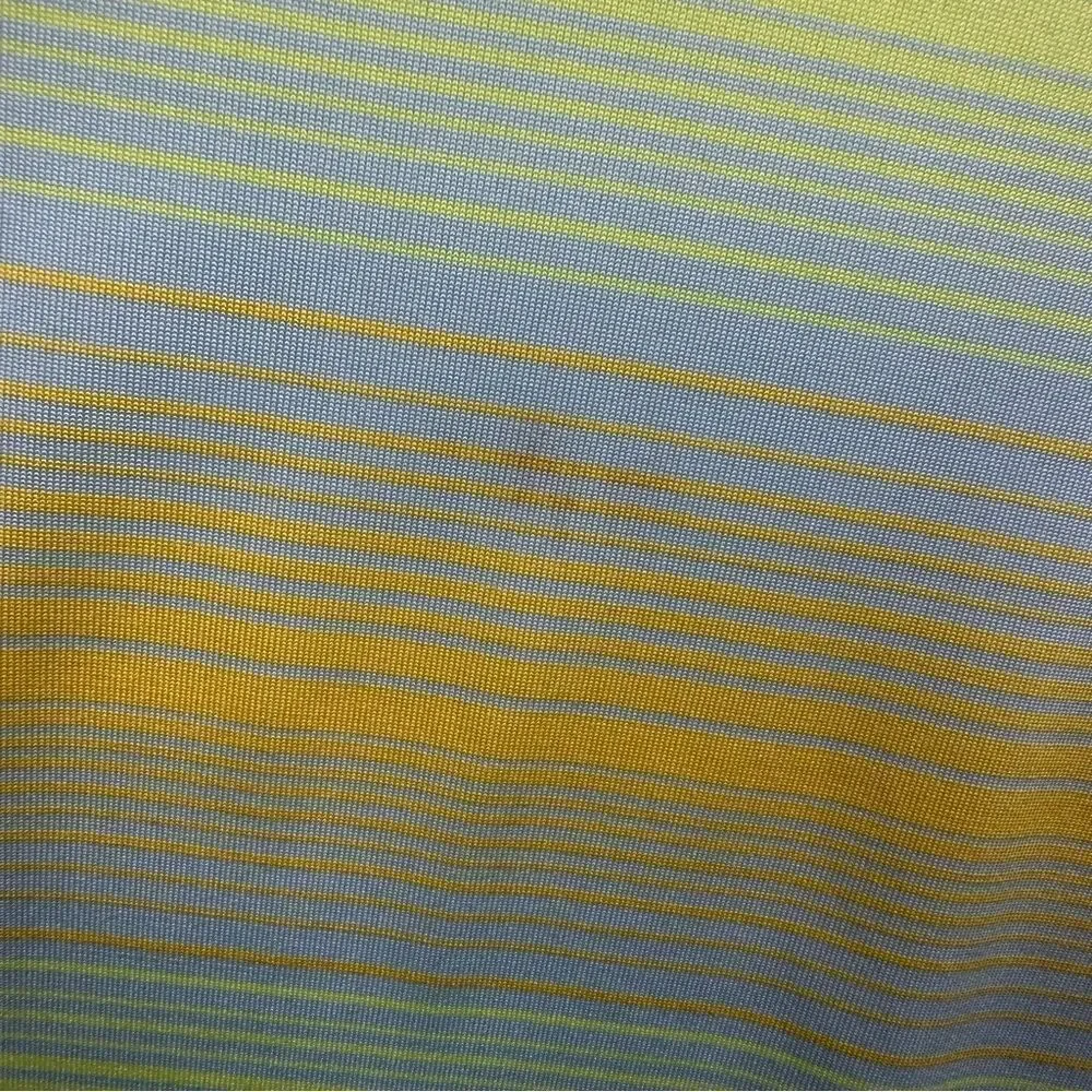 Dunning Polo Shirt Mens XL Colorful Striped Stretch TPC Piper Glen‎ Golf Casual